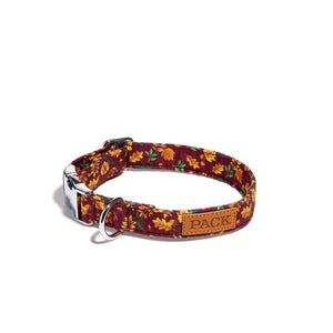 Crimson Maple Leash + Bowtie Collar