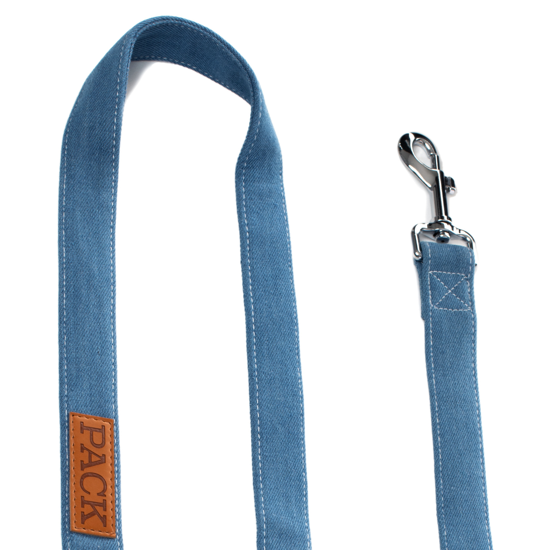 Denim Matching Leash + Rope Toy - Free