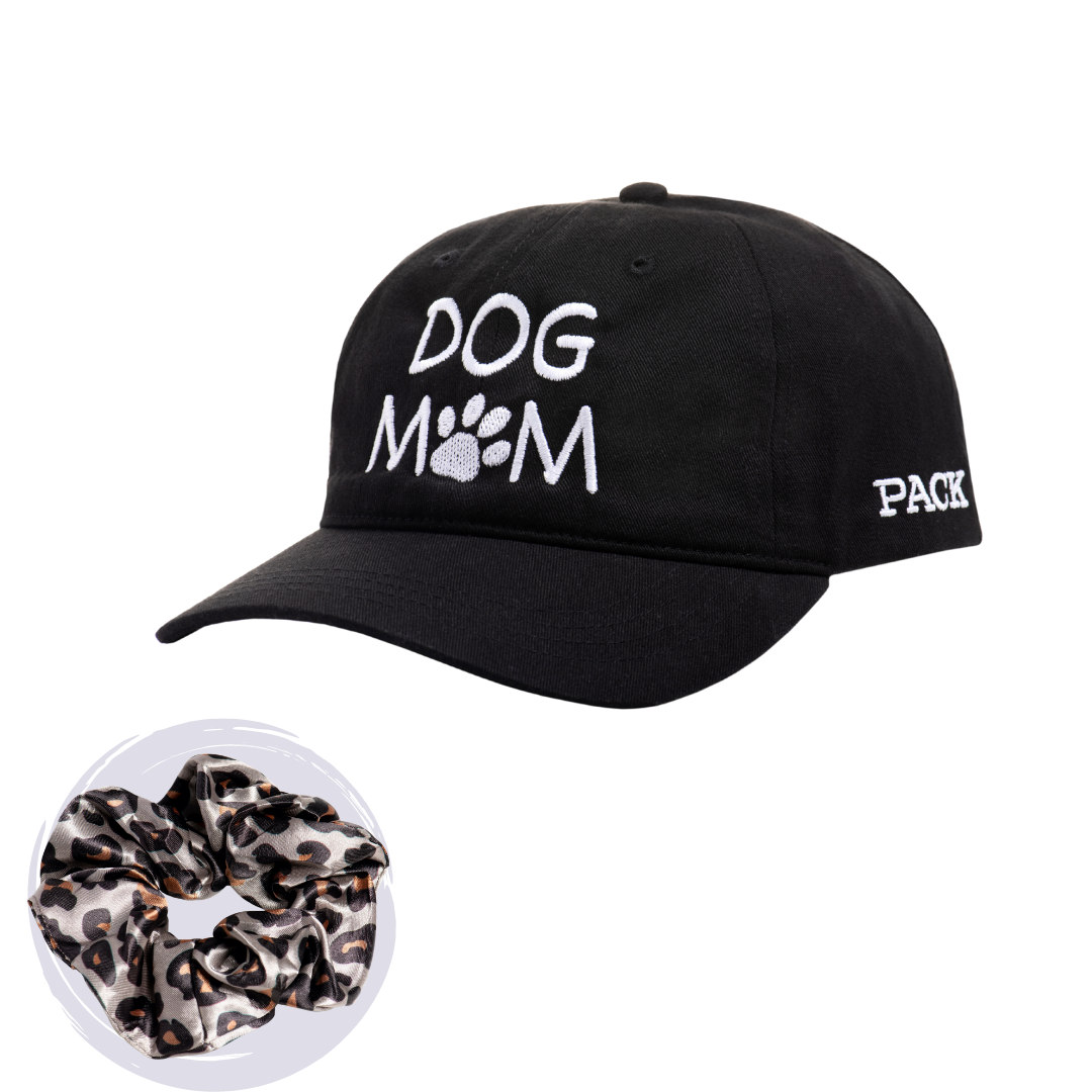 Dog Mom Hat + Cheetah Scrunchie - Free Product