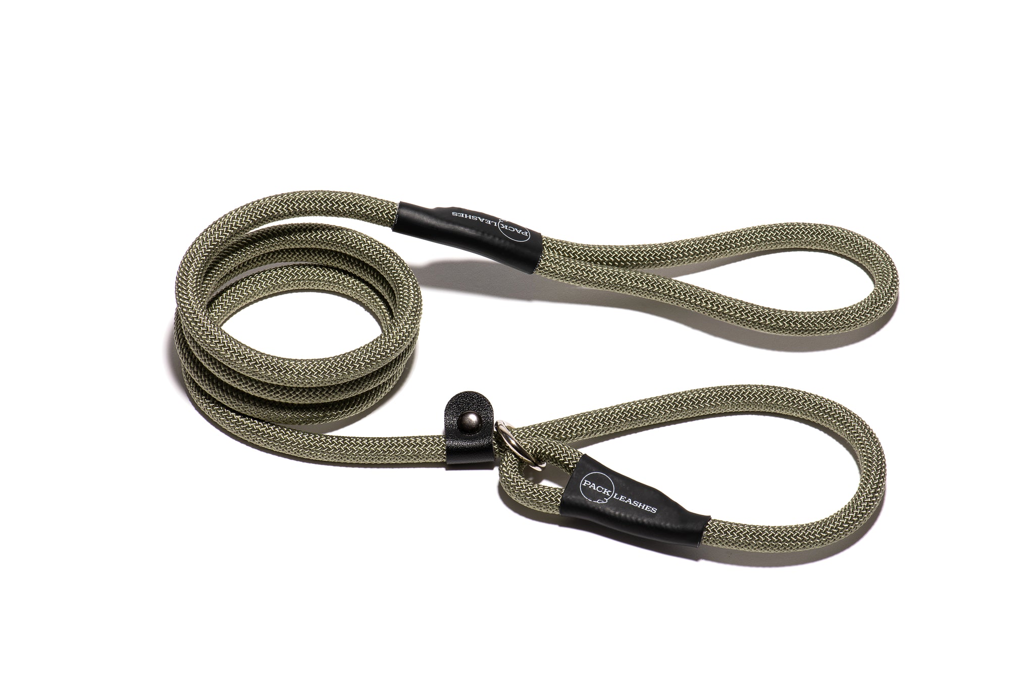 Sage Green Rope Leash Slip Lead Pack Leashes