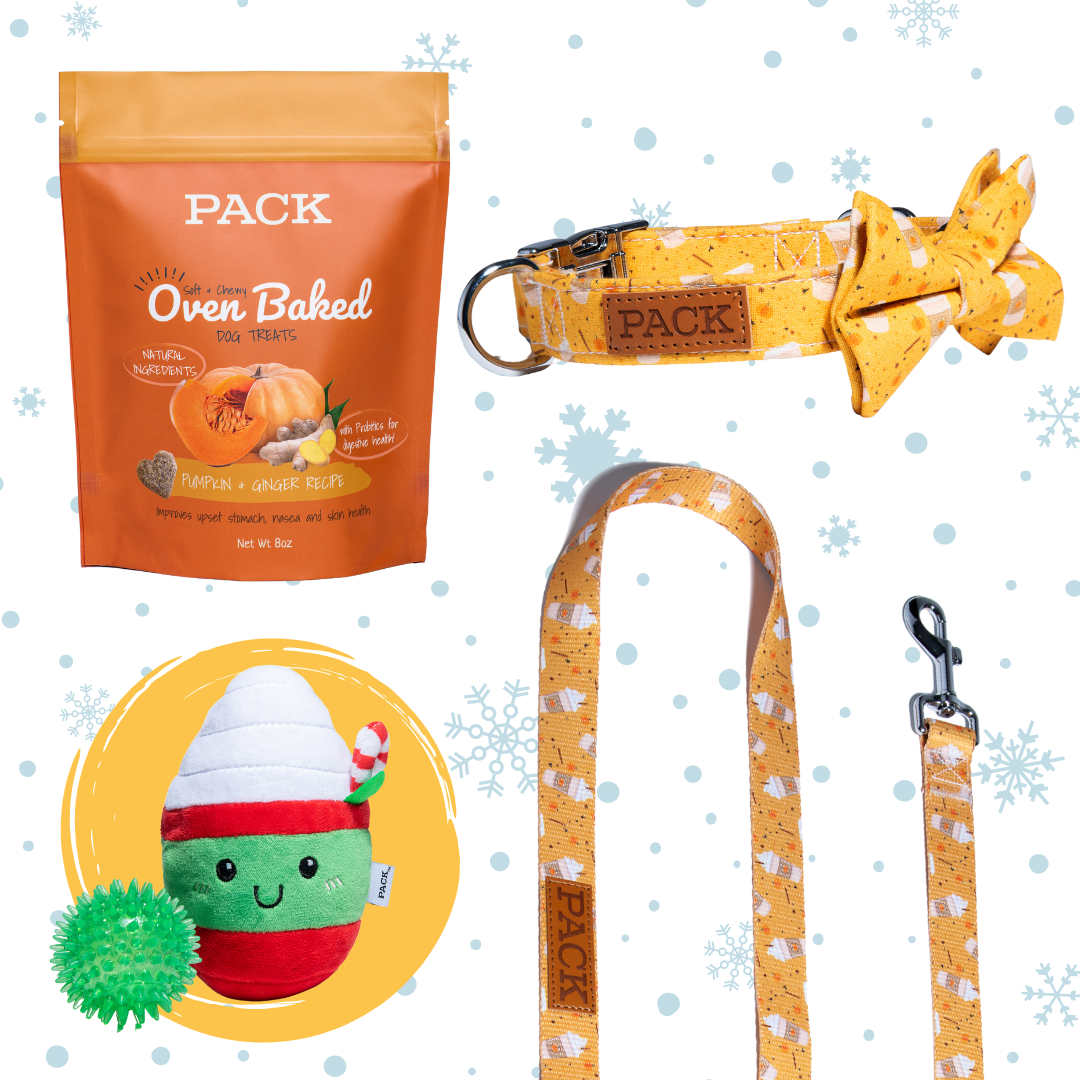 Winter Collection Bow Tie Dog Collar & Matching Leashes Pack Leashes