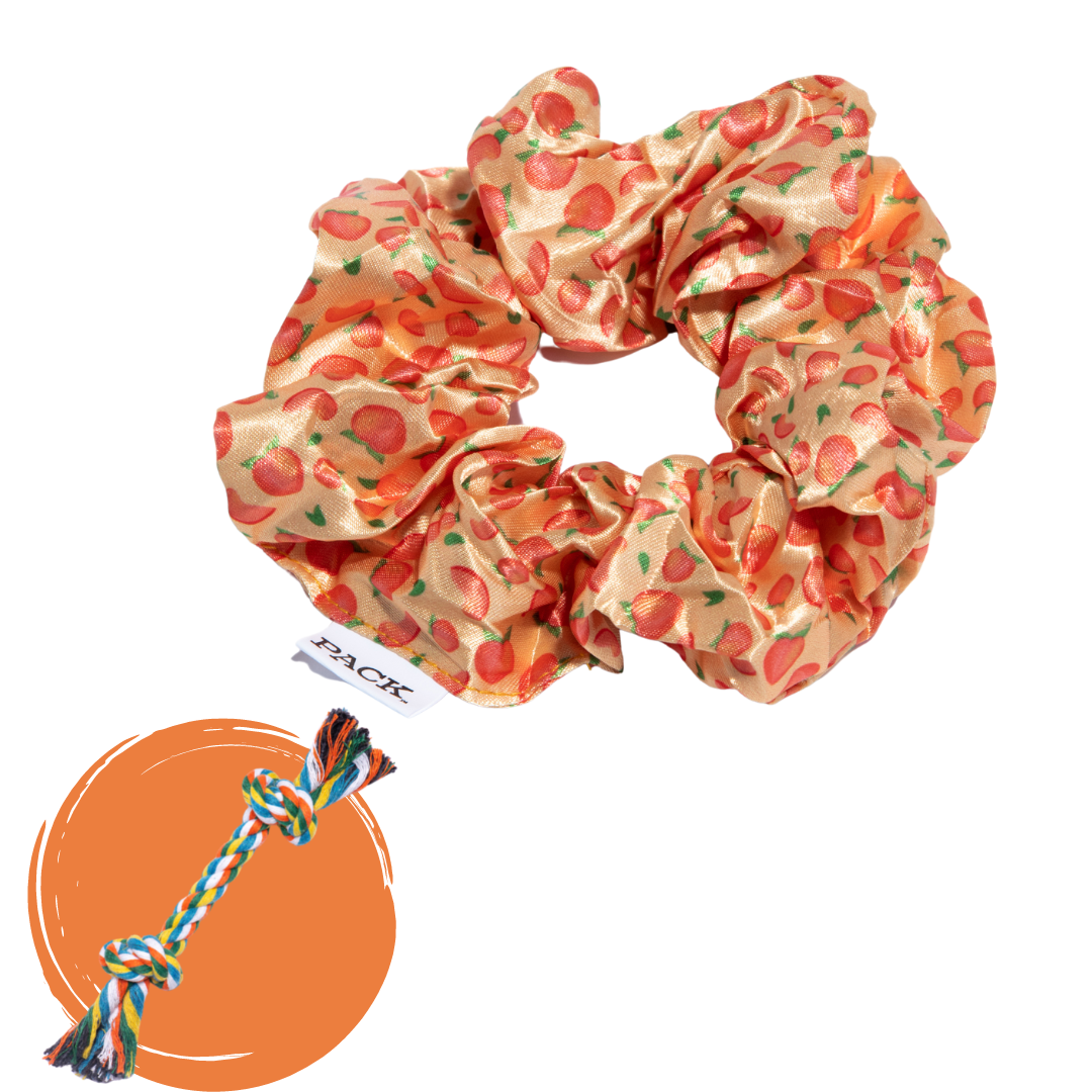 Peaches Scrunchie + Rope Toy - Free Product